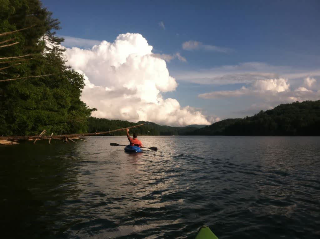 Kayaking on Lake Glenville NC